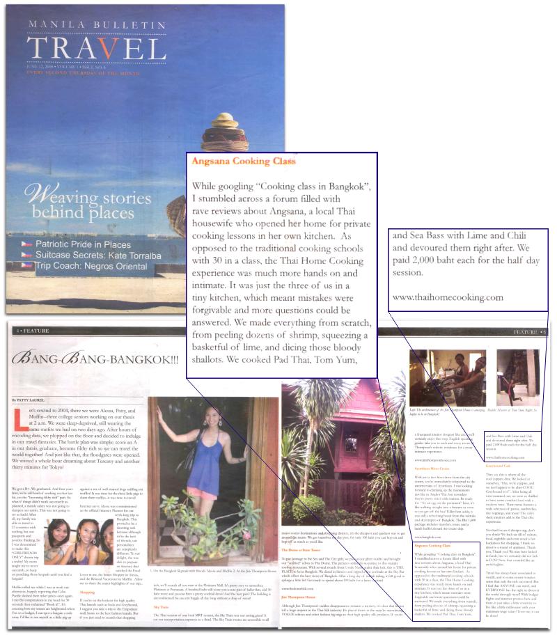 Manila Bulletin / Travel : Bang-Bang-Bangkok!!! - Angsana Cooking Class
